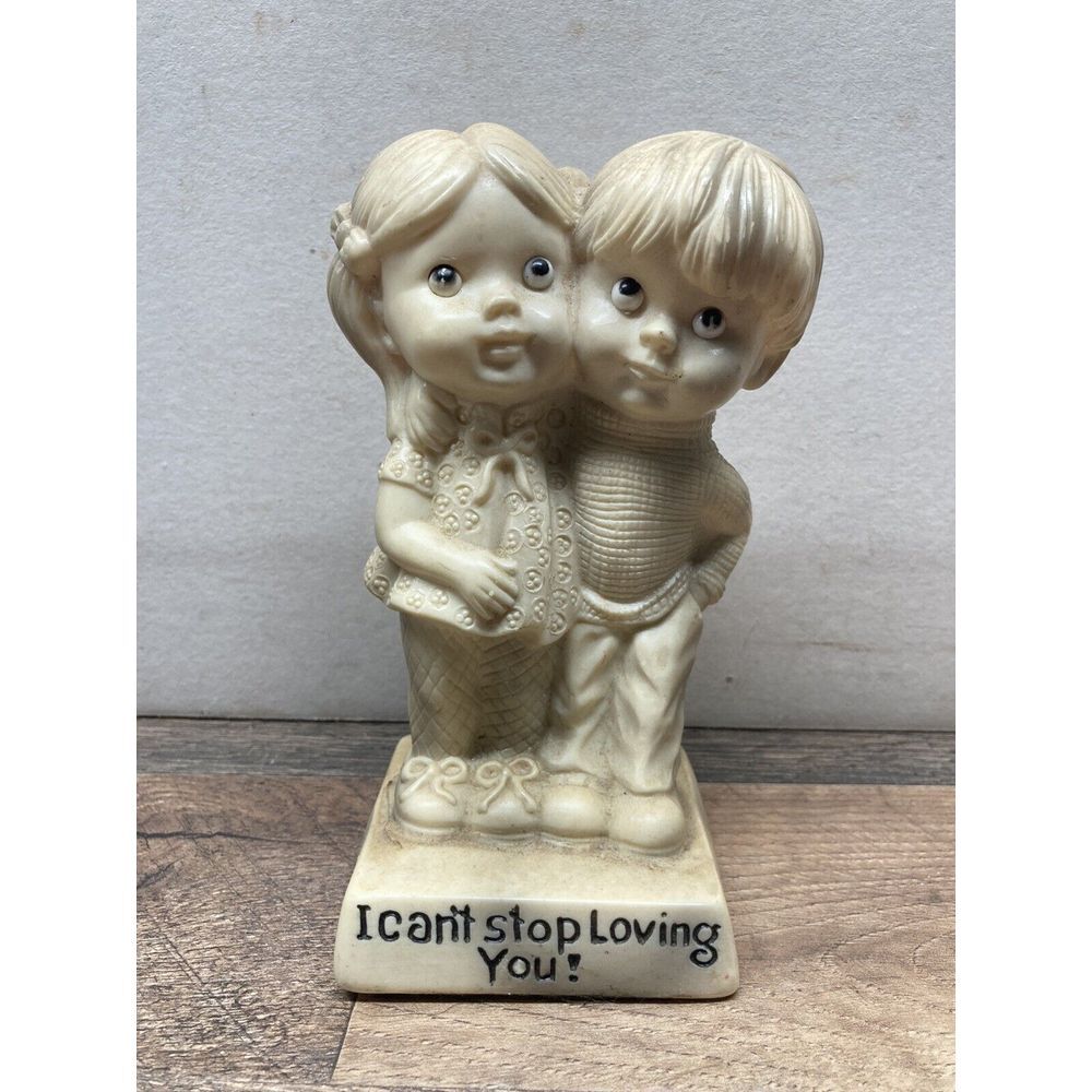 vintage 1971 A.T.INC. "Together..We Can Make It!" Figurine‎ Boy Girl figurine